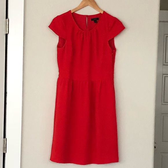 J. Crew Crepe Cap Sleeve Dress - Picture 2 of 6